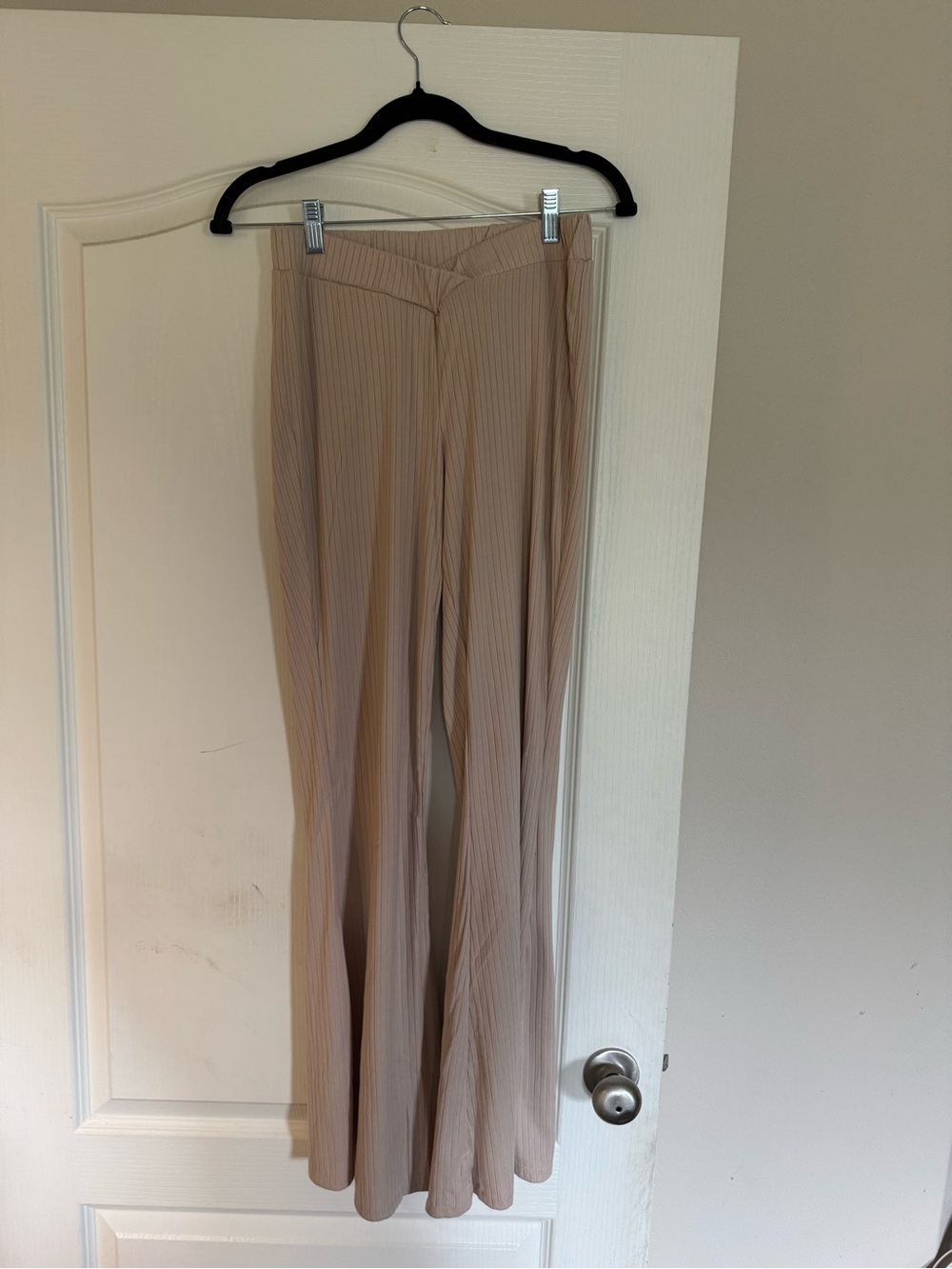 2 piece set Women’s High-Waist Pleated Wide-Leg Pants - Beige